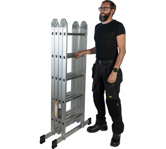 Лестница-стремянка 4x5 трансформер WORKY profi, высота 5.91 м ARD245802