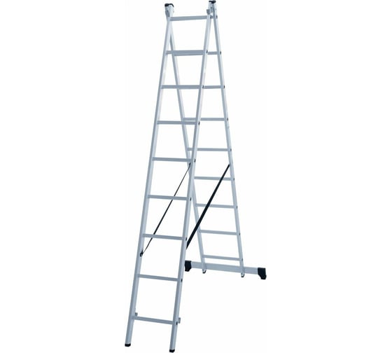 Алюминиевая двухсекционная лестница WORKY 2x14, высота 4.00/6.85 м, 14/28 ступеней ARD255933