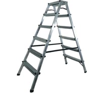 Двухсторонняя алюминиевая стремянка LWI 6 ступеней LWI66А