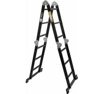 Универсальная лестница-трансформер WORKY 4x3 home black с помостом ARD257745