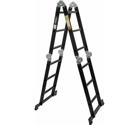 Универсальная лестница-трансформер WORKY 4x4 home black с помостом ARD257746 1