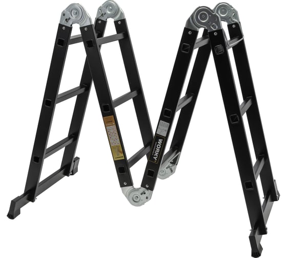 Универсальная лестница-трансформер WORKY 4x5 home black ARD257744