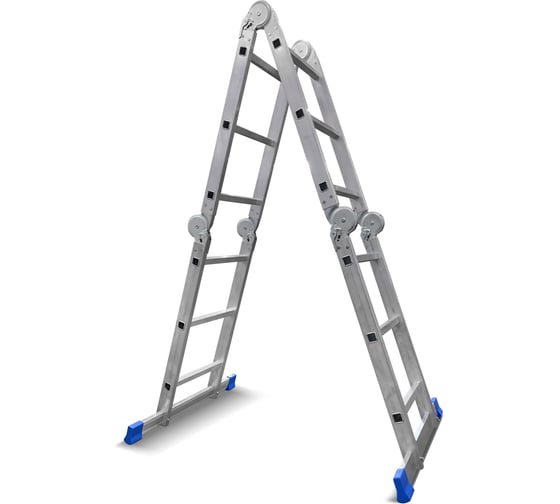 Алюминиевая лестница-трансформер LadderBel 4 секции по 3 ступени LT433