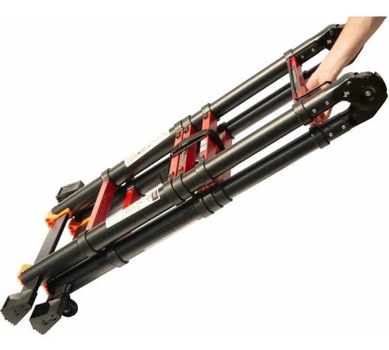 Телескопическая лестница-стремянка WORKY BLACK 3.2м/6.4м, 9 ступеней ARD151382