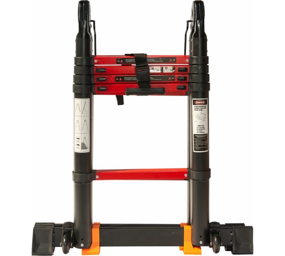 Телескопическая лестница-стремянка WORKY BLACK 2.2м/4.4м, 7 ступеней ARD151379