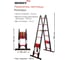 Телескопическая лестница-стремянка WORKY BLACK 2.0м/4.0м, 7 ступеней ARD151379 6