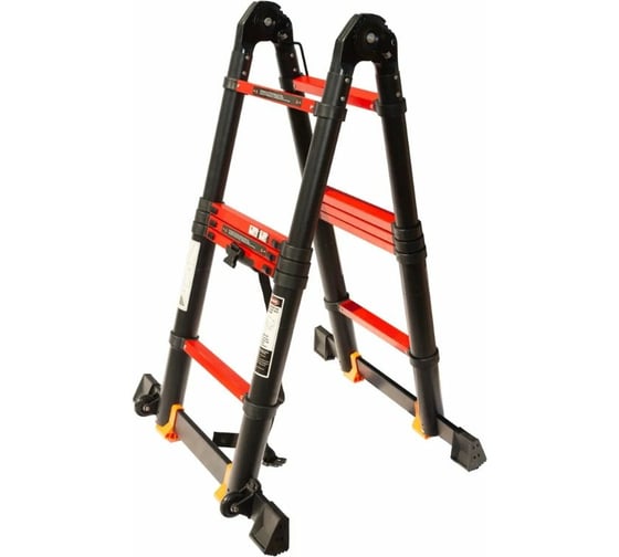 Телескопическая лестница-стремянка WORKY BLACK 2.8м/5.6м, 9 ступеней ARD151381