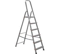 Cтремянка алюминиевая 6 ступеней KROFT 603006