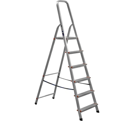 Cтремянка алюминиевая 6 ступеней KROFT 603006