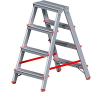 Стремянка алюминиевая 2-x сторонняя  VIRA 4 ступени 600024