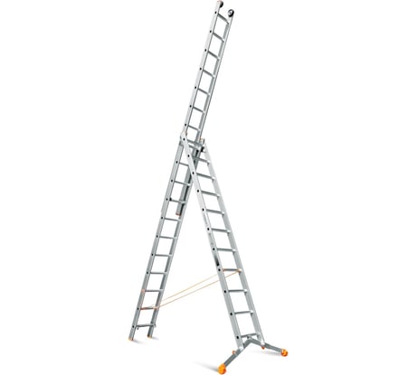 Трехсекционная лестница Эйфель ТЛ 3х11 Ювелир Плюс