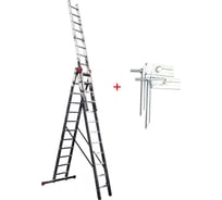Универсальная лестница Krause MONTO TRIBILO 3 х 10 + наконечники боковин 121240Ш