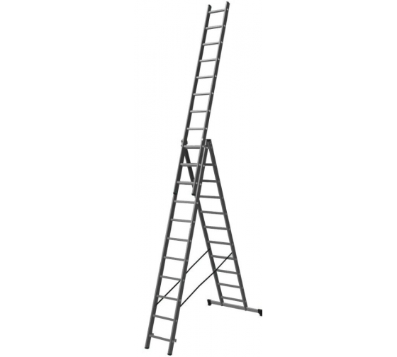 Трехсекционная алюминиевая лестница Inforce 3х11 Л-03-11 0