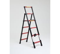 Телескопическая лестница-стремянка WORKY BLACK 5+6 ступеней, 1.4м+1.7м ARD257795