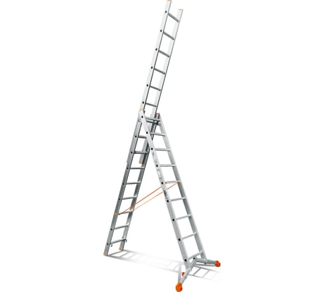 Трехсекционная лестница Эйфель Ювелир 3х9
