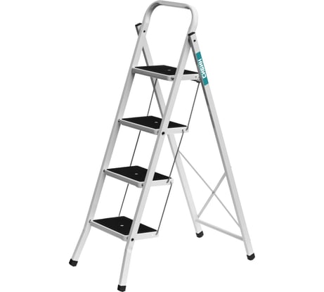 Стальная лестница-стремянка c широкими ступенями СИБИН 4 ступени 38807-04_z01