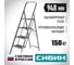 Стальная стремянка СИБИН 4 ступени 95 см с широкими обрезиненными ступенями 38807-04_z02 2