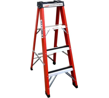 Стеклопластиковая стремянка Алюмет с органайзером 3 ступени. Серия SF1003