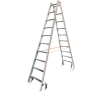 Передвижная стремянка Эйфель Комфорт К-Профи 210 Роллер