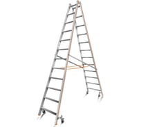 Передвижная стремянка Эйфель Комфорт К-Профи 212 Роллер