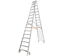 Передвижная стремянка Эйфель Комфорт К-Профи 216 Роллер