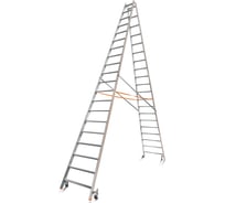 Передвижная стремянка Эйфель Комфорт К-Профи 220 Роллер