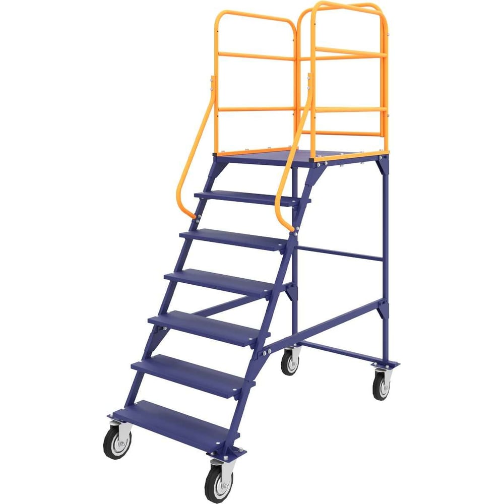 Передвижная разборная лестница RUSKLAD 6 ступеней ЛР 6.1 160 - выгодная ...