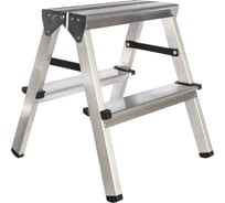 Алюминиевая стремянка Inforce двусторонняя, 2 ступени 02-11-08