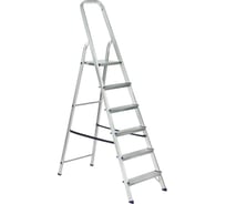 Алюминиевая стремянка Topfort 6 ступеней 1717682
