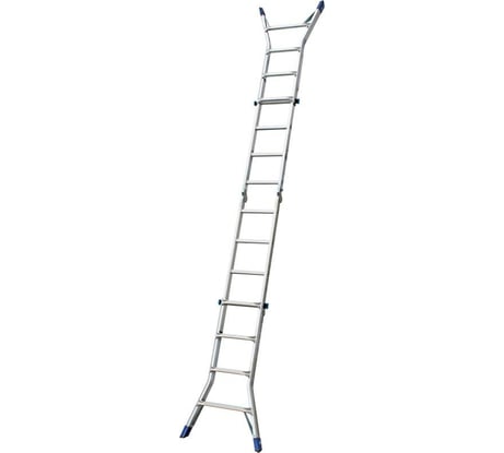 Шарнирная телескопическая лестница KRAUSE STABILO 4х4 перекладины 133953