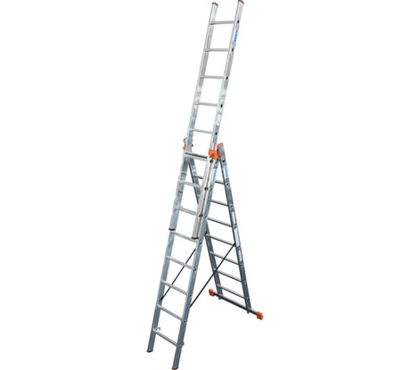 Универсальная лестница из трёх частей Krause KRAUSE TRIBILO 3х8 перекладин 129666