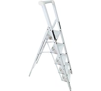 Алюминиевая стремянка SevenBerg calipso 4 широкие ступени белая Calipso-4 Calipso-4 silver