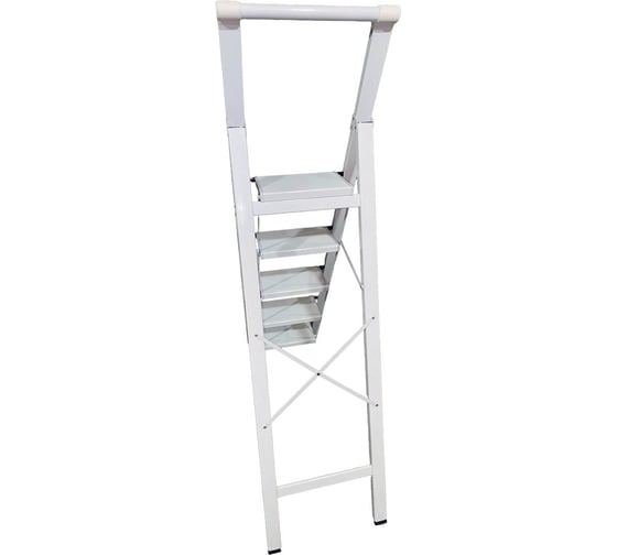 Алюминиевая стремянка SevenBerg calipso 4 широкие ступени белая Calipso-4 Calipso-4 silver