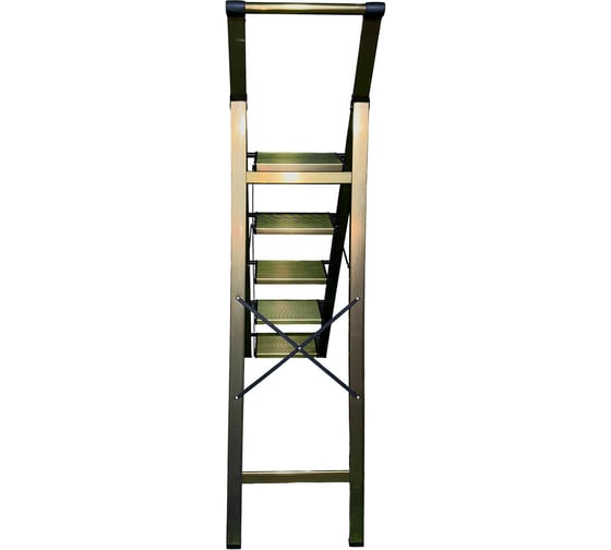 Алюминиевая стремянка SevenBerg calipso 5 широких ступеней золотая Calipso-5 gold
