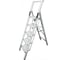 Алюминиевая стремянка SevenBerg calipso 5 широких ступеней белая Calipso-5 silver 1