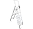 Алюминиевая стремянка SevenBerg calipso 5 широких ступеней белая Calipso-5 silver 2