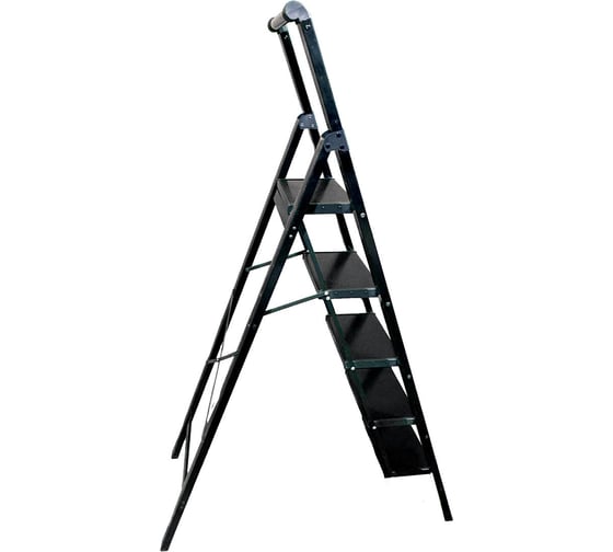 Алюминиевая стремянка SevenBerg calipso 5 широких ступеней чёрная Calipso-5 black