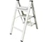Алюминиевая стремянка SevenBerg milano 3 широкие ступени белая Milano-3 silver 3
