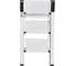 Алюминиевая стремянка SevenBerg milano 3 широкие ступени белая Milano-3 silver 6