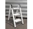 Алюминиевая стремянка SevenBerg milano 3 широкие ступени белая Milano-3 silver 7