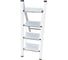 Алюминиевая стремянка SevenBerg milano 4 широкие ступени белая Milano-4 white 3
