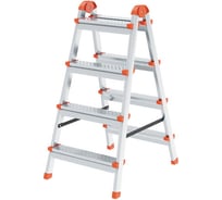 Двухсторонняя стальная лестница-стремянка InHome 4 ступени, высота 0.82 м IPL1/4