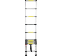 Телескопическая односекционная лестница Forcekraft 0.9-3.8 м, 12 ступеней FK-BL-T380