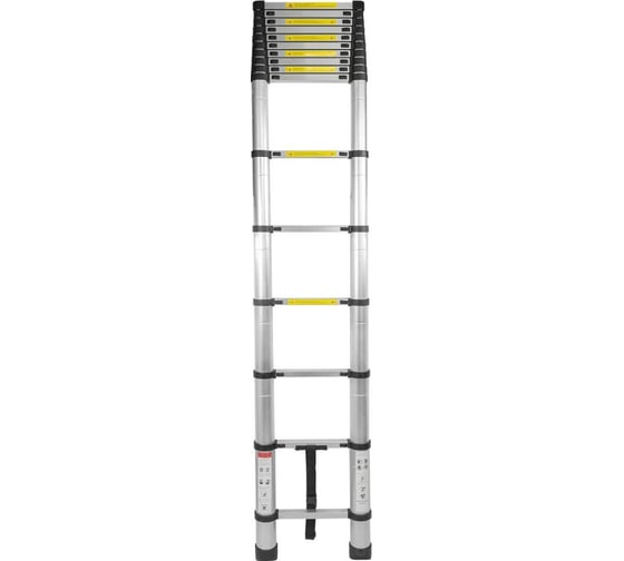 Телескопическая односекционная лестница Forcekraft 1.0-4.7 м, 15 ступеней FK-BL-T470