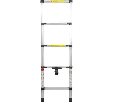 Телескопическая алюминиевая односекционная лестница Forsage 1.4 м, 5 ступеней F-UP140(54151)