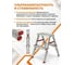 Лестница-стремянка алюминиевая двухсторонняя 44 см STARTUL PRO ST9941-02 ЦБ-0058213500 6