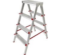 Алюминиевая двухсекционная лестница-стремянка STARTUL PRO 88 см ST9941-04