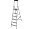 Свободностоящая стремянка Krause MONTO SAFETY 2К заглушки, 6 ступеней 128966 1