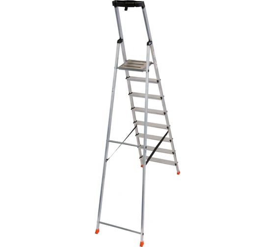 Свободностоящая стремянка Krause MONTO SAFETY 2К заглушки, 8 ступеней 128980
