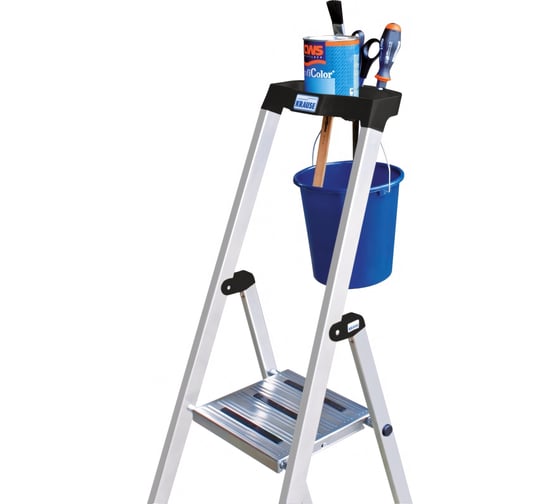 Свободностоящая стремянка Krause MONTO SAFETY 2К заглушки, 8 ступеней 128980